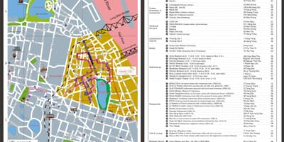 Hanoi old quarter جولة سيرا على الأقدام خريطة